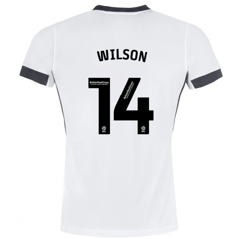 Danxen Damen Siobhan Wilson #14 Weiß Schwarz Auswärtstrikot Trikot 2024/25 T-Shirt Schweiz