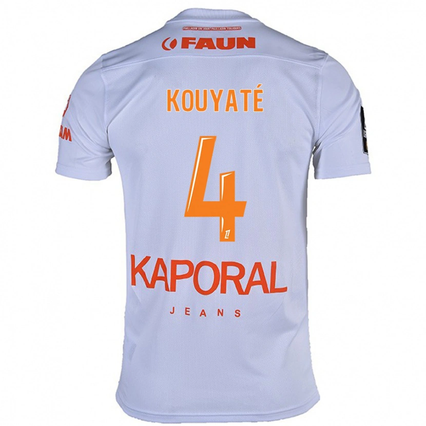 Danxen Damen Kiki Kouyaté #4 Weiß Auswärtstrikot Trikot 2024/25 T-Shirt Schweiz