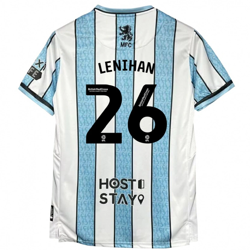 Danxen Damen Darragh Lenihan #26 Weiß Blau Auswärtstrikot Trikot 2024/25 T-Shirt Schweiz