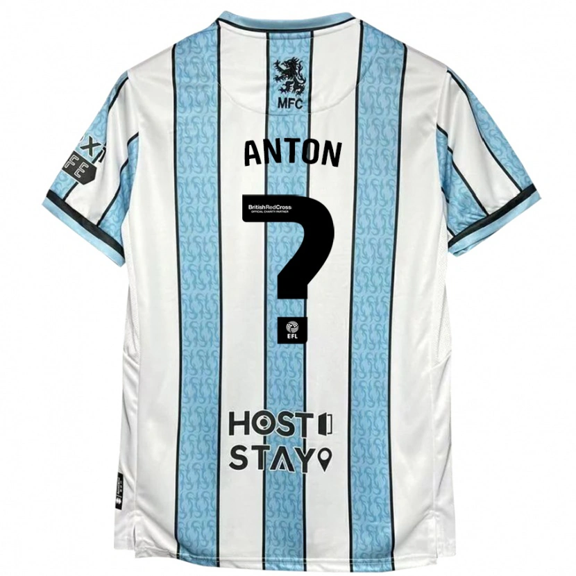 Danxen Damen Anton Palmer #0 Weiß Blau Auswärtstrikot Trikot 2024/25 T-Shirt Schweiz