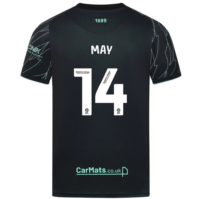 Danxen Damen Ellie May #14 Schwarz Grün Auswärtstrikot Trikot 2024/25 T-Shirt Schweiz