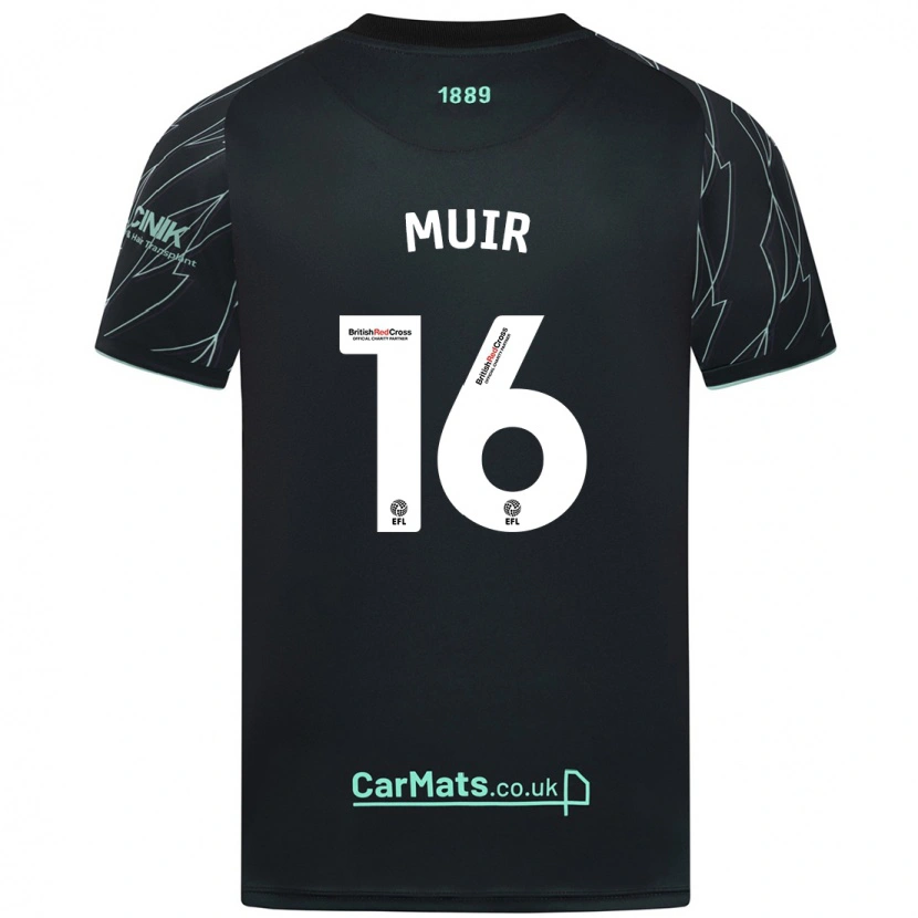 Danxen Damen Chene Muir #16 Schwarz Grün Auswärtstrikot Trikot 2024/25 T-Shirt Schweiz