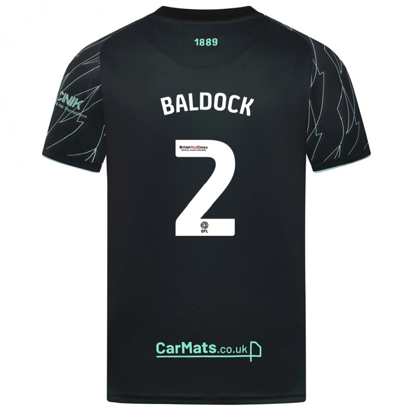 Danxen Damen George Baldock #2 Schwarz Grün Auswärtstrikot Trikot 2024/25 T-Shirt Schweiz