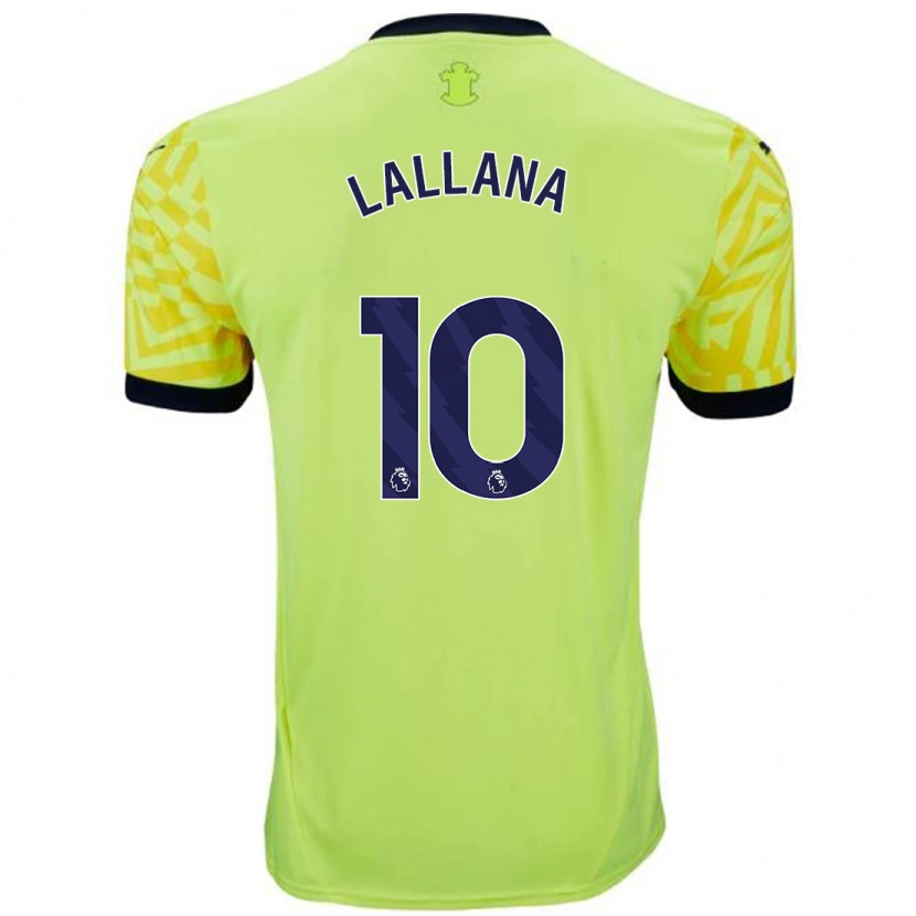 Danxen Damen Adam Lallana #10 Gelb Auswärtstrikot Trikot 2024/25 T-Shirt Schweiz