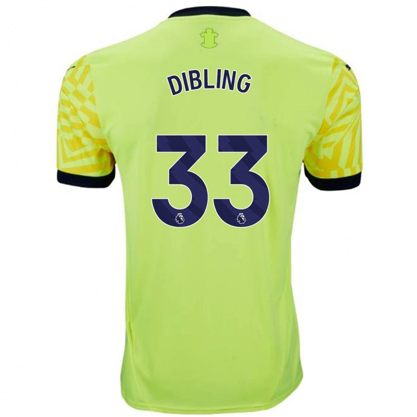Danxen Damen Tyler Dibling #33 Gelb Auswärtstrikot Trikot 2024/25 T-Shirt Schweiz