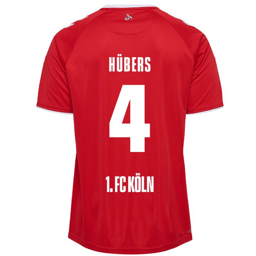 Danxen Damen Timo Hübers #4 Rot Weiß Auswärtstrikot Trikot 2024/25 T-Shirt Schweiz
