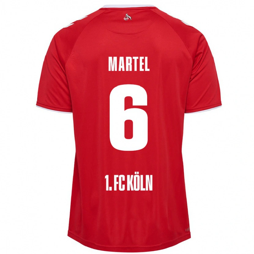Danxen Damen Eric Martel #6 Rot Weiß Auswärtstrikot Trikot 2024/25 T-Shirt Schweiz