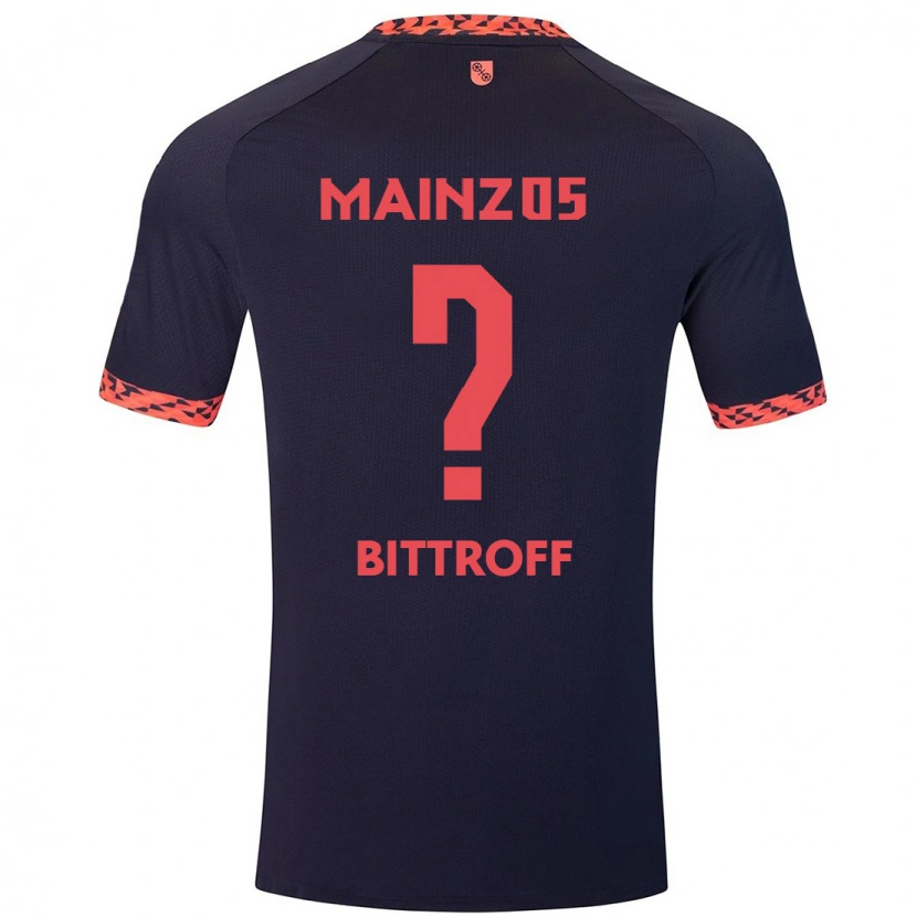 Danxen Damen Maurice Bittroff #0 Blau Korallenrot Auswärtstrikot Trikot 2024/25 T-Shirt Schweiz