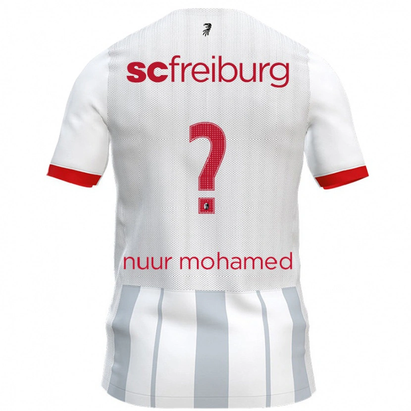Danxen Damen Billal Nuur Mohamed #0 Weiß Grau Auswärtstrikot Trikot 2024/25 T-Shirt Schweiz