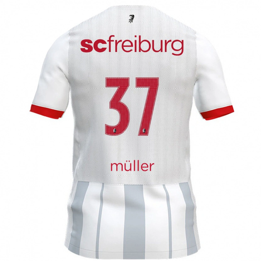 Danxen Damen Ruben Müller #37 Weiß Grau Auswärtstrikot Trikot 2024/25 T-Shirt Schweiz
