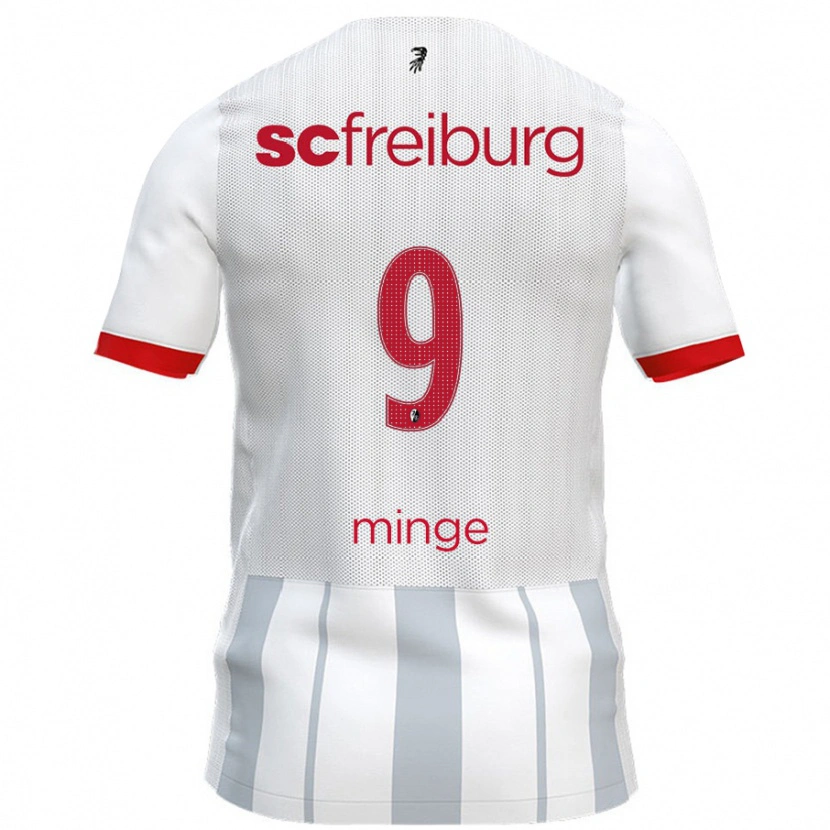 Danxen Damen Janina Minge #9 Weiß Grau Auswärtstrikot Trikot 2024/25 T-Shirt Schweiz