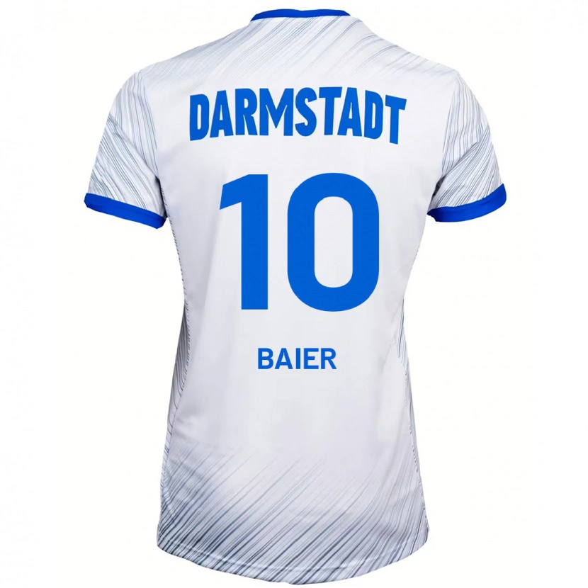 Danxen Damen Nico Baier #10 Weiß Blau Auswärtstrikot Trikot 2024/25 T-Shirt Schweiz