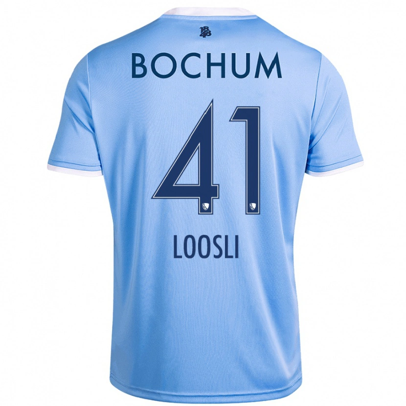 Danxen Damen Noah Loosli #41 Himmelblau Auswärtstrikot Trikot 2024/25 T-Shirt Schweiz