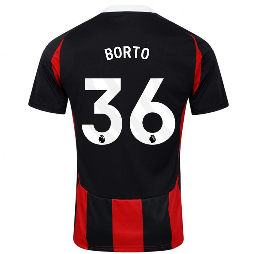 Danxen Damen Alex Borto #36 Schwarz Rot Auswärtstrikot Trikot 2024/25 T-Shirt Schweiz