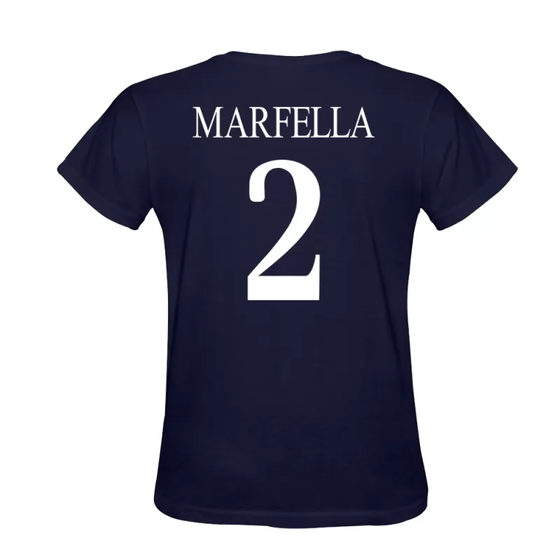 Herren Simone Marfella #2 Dunkelblau T-shirt Design Trikot Hemd Schweiz
