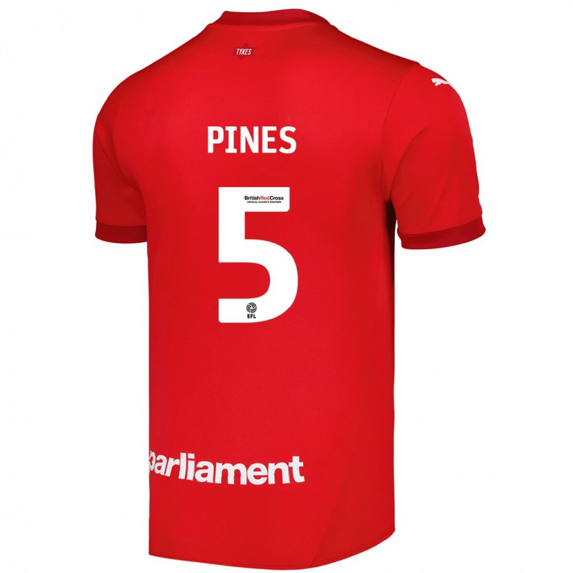 Danxen Kinder Donovan Pines #5 Rot Heimtrikot Trikot 2024/25 T-Shirt Schweiz