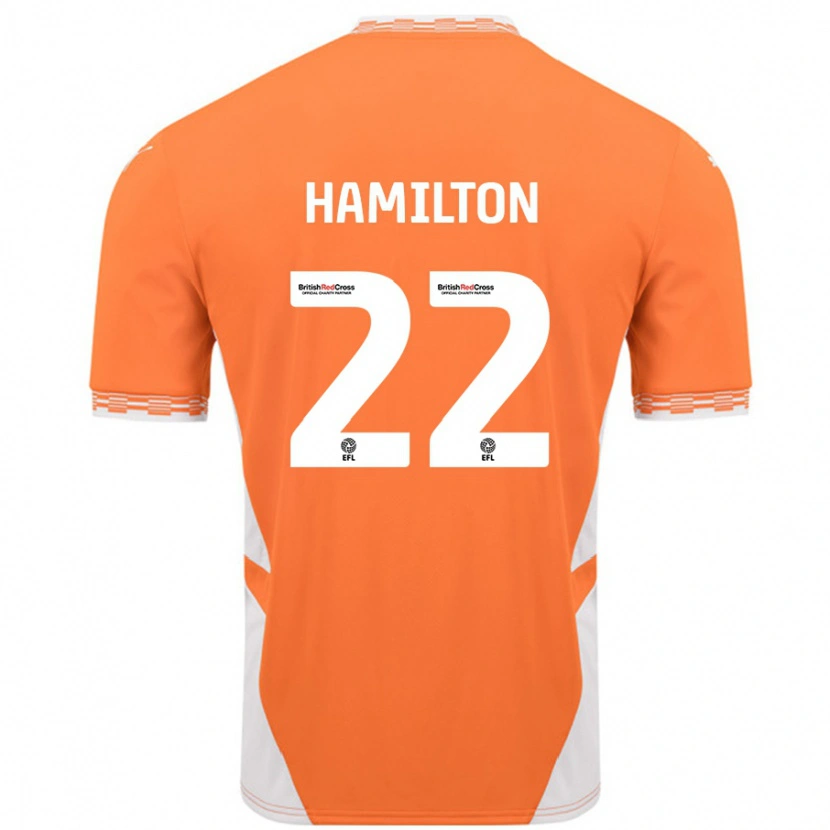 Danxen Kinder Cj Hamilton #22 Orange Weiß Heimtrikot Trikot 2024/25 T-Shirt Schweiz