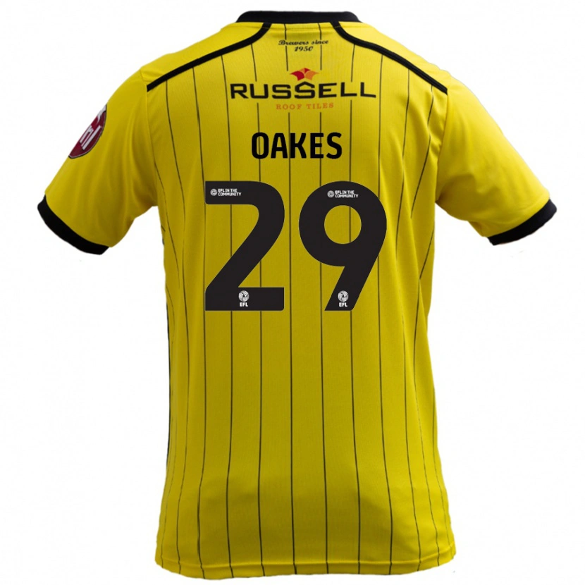 Danxen Kinder Toby Oakes #29 Gelb Heimtrikot Trikot 2024/25 T-Shirt Schweiz