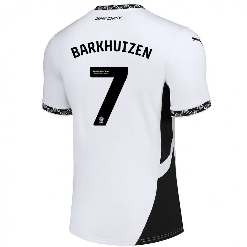 Danxen Kinder Tom Barkhuizen #7 Weiß Schwarz Heimtrikot Trikot 2024/25 T-Shirt Schweiz