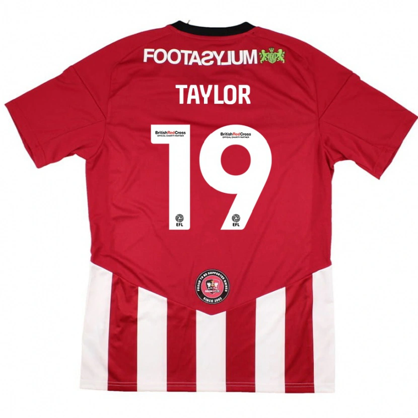 Danxen Kinder Mollie Taylor #19 Rot Weiß Heimtrikot Trikot 2024/25 T-Shirt Schweiz