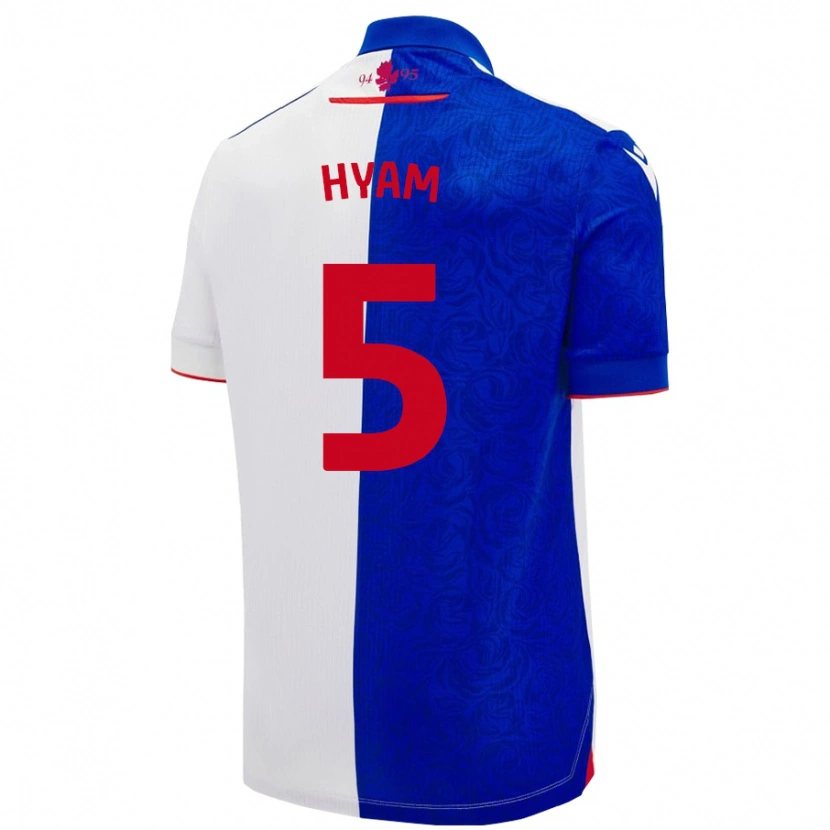Danxen Kinder Dominic Hyam #5 Himmelblau Weiß Heimtrikot Trikot 2024/25 T-Shirt Schweiz