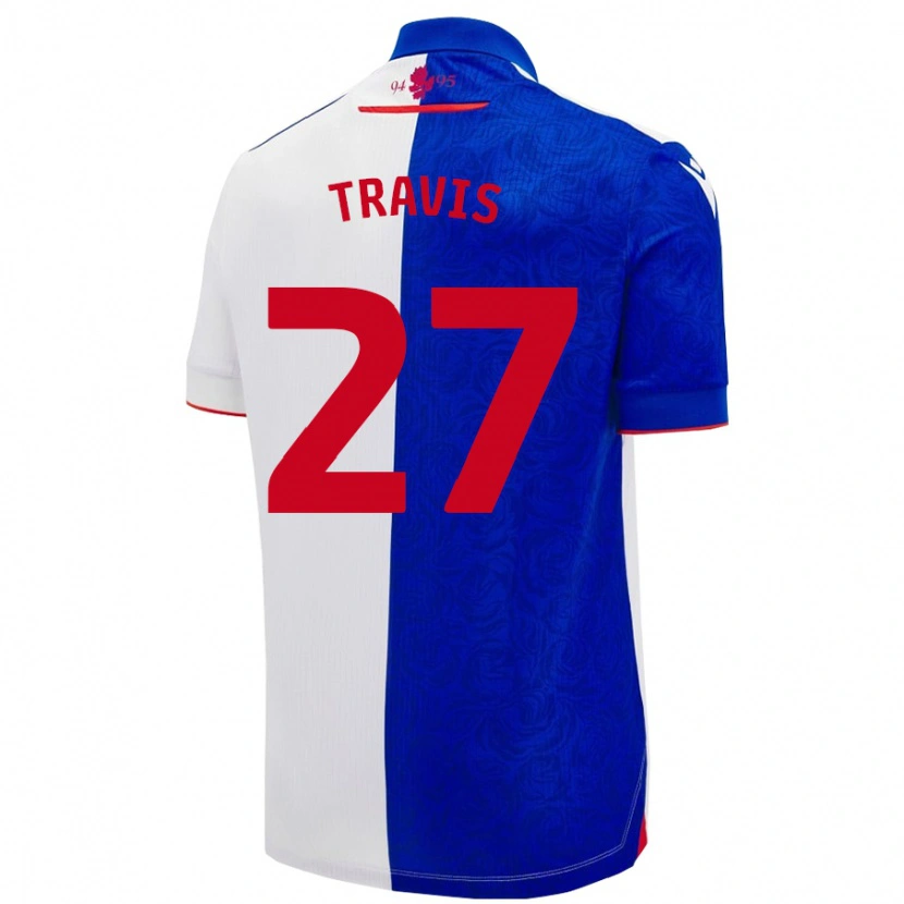 Danxen Kinder Lewis Travis #27 Himmelblau Weiß Heimtrikot Trikot 2024/25 T-Shirt Schweiz