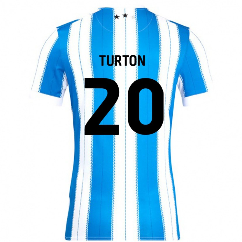 Danxen Kinder Ollie Turton #20 Blau Weiß Heimtrikot Trikot 2024/25 T-Shirt Schweiz