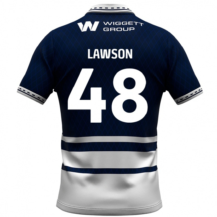 Danxen Kinder Sha'mar Lawson #48 Marineblau Weiß Heimtrikot Trikot 2024/25 T-Shirt Schweiz