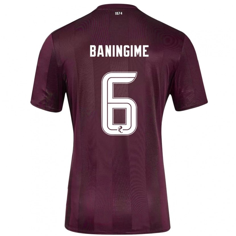 Danxen Kinder Beni Baningime #6 Burgundrot Heimtrikot Trikot 2024/25 T-Shirt Schweiz