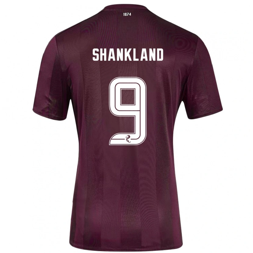 Danxen Kinder Lawrence Shankland #9 Burgundrot Heimtrikot Trikot 2024/25 T-Shirt Schweiz