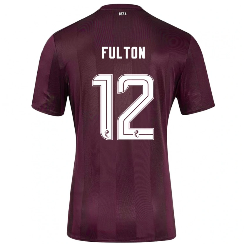 Danxen Kinder Ryan Fulton #12 Burgundrot Heimtrikot Trikot 2024/25 T-Shirt Schweiz