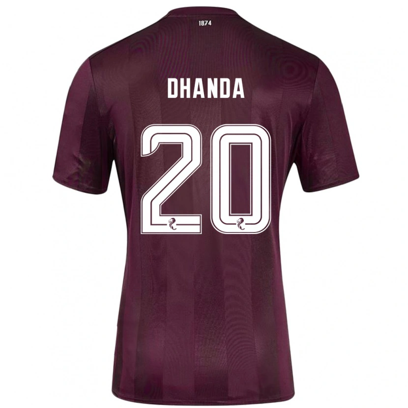 Danxen Kinder Yan Dhanda #20 Burgundrot Heimtrikot Trikot 2024/25 T-Shirt Schweiz