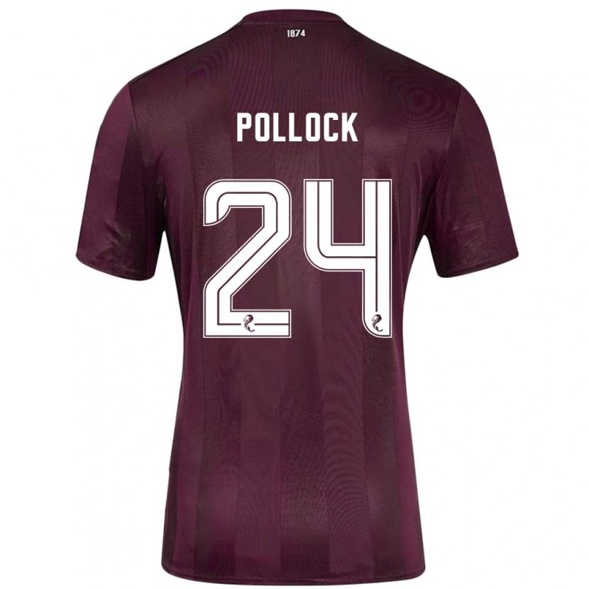 Danxen Kinder Finlay Pollock #24 Burgundrot Heimtrikot Trikot 2024/25 T-Shirt Schweiz
