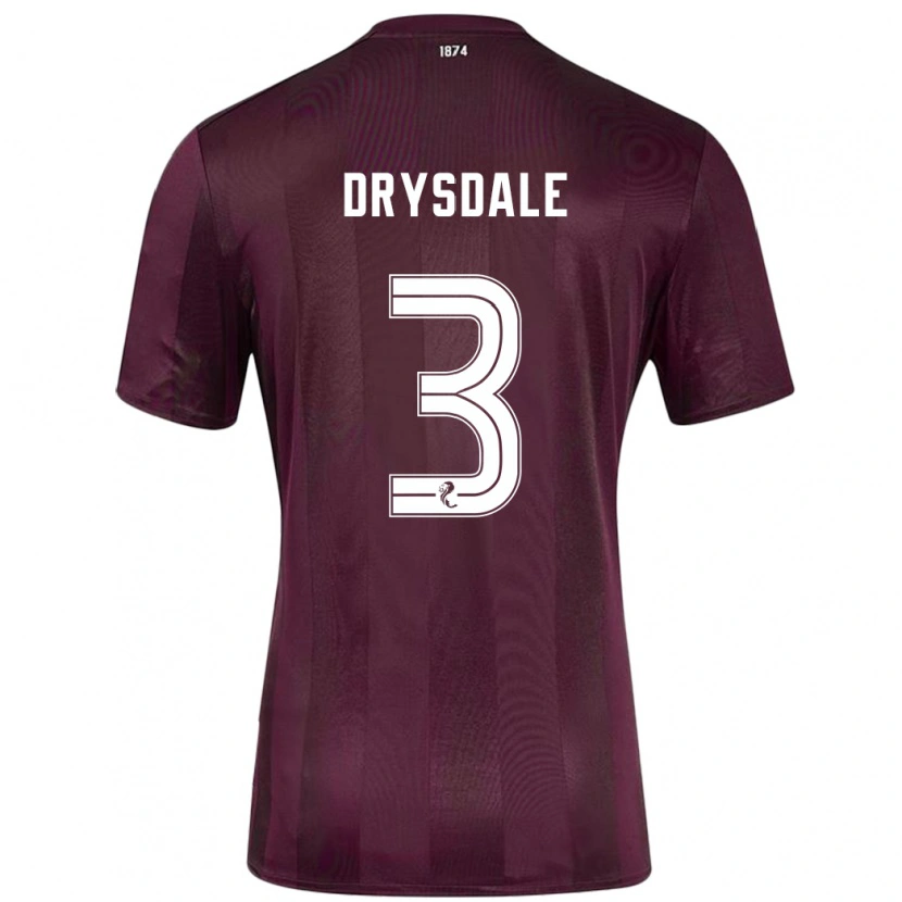 Danxen Kinder Ethan Drysdale #3 Burgundrot Heimtrikot Trikot 2024/25 T-Shirt Schweiz