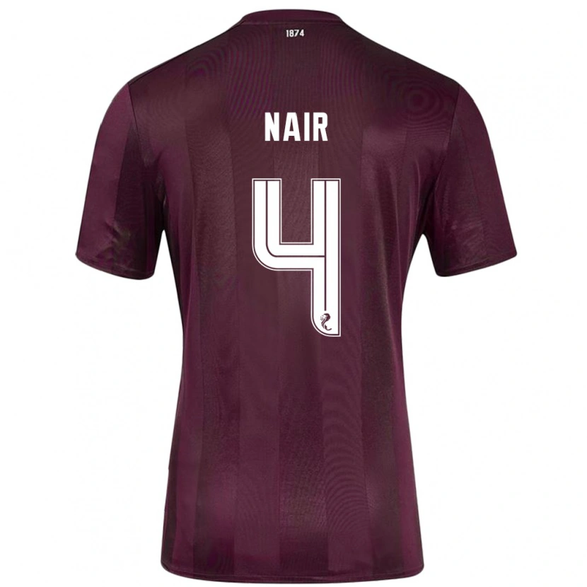 Danxen Kinder Kenzi Nair #4 Burgundrot Heimtrikot Trikot 2024/25 T-Shirt Schweiz