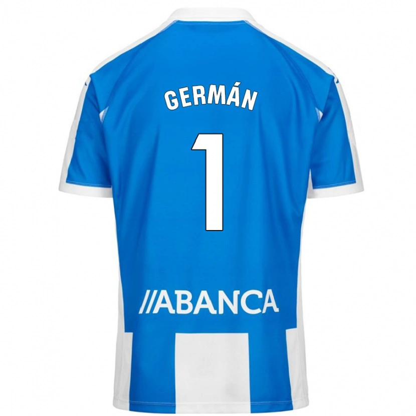 Danxen Kinder Germán Parreño #1 Blau Weiß Heimtrikot Trikot 2024/25 T-Shirt Schweiz