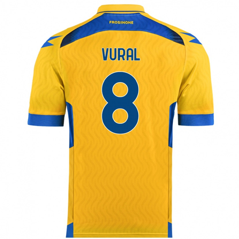 Danxen Kinder İsak Vural #8 Gelb Heimtrikot Trikot 2024/25 T-Shirt Schweiz