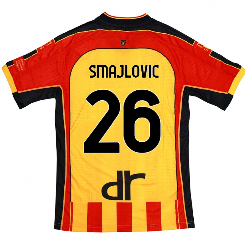 Danxen Kinder Zinedin Smajlovic #26 Gelb Rot Heimtrikot Trikot 2024/25 T-Shirt Schweiz