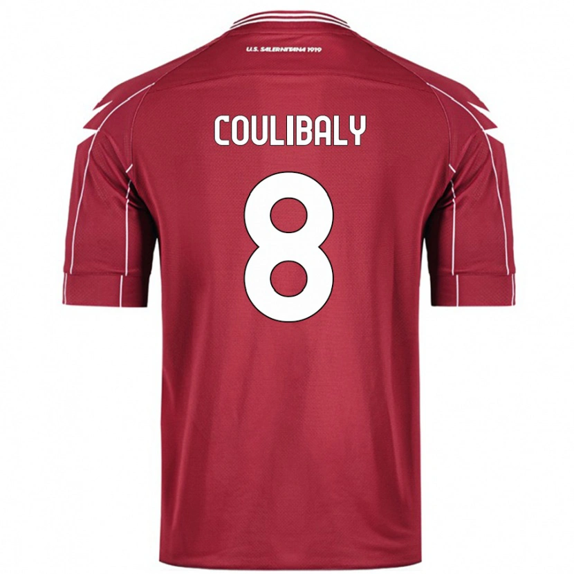 Danxen Kinder Mamadou Coulibaly #8 Burgundrot Heimtrikot Trikot 2024/25 T-Shirt Schweiz