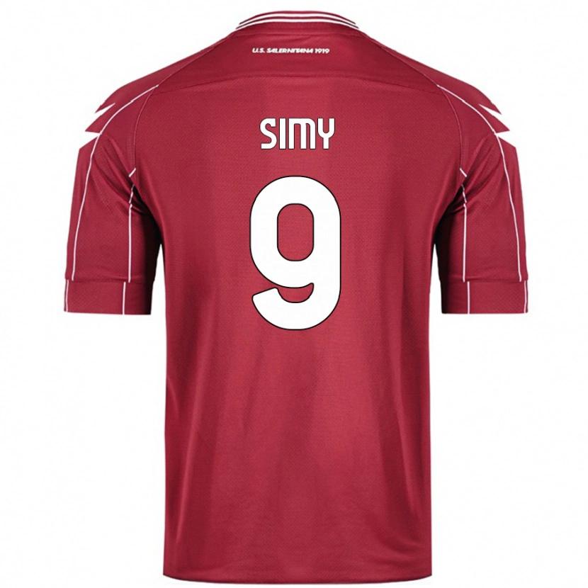 Danxen Kinder Simy #9 Burgundrot Heimtrikot Trikot 2024/25 T-Shirt Schweiz
