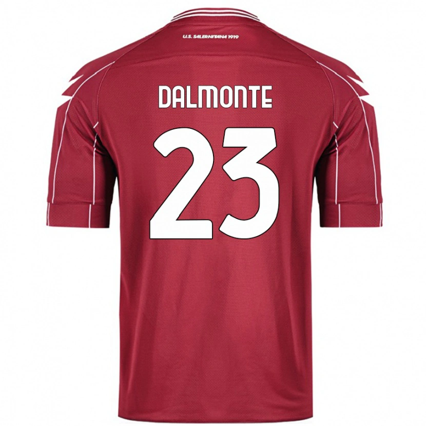 Danxen Kinder Nicola Dalmonte #23 Burgundrot Heimtrikot Trikot 2024/25 T-Shirt Schweiz