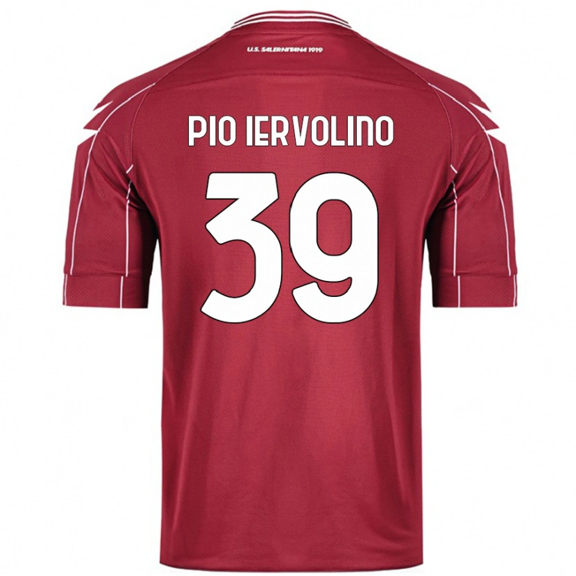 Danxen Kinder Antonio Pio Iervolino #39 Burgundrot Heimtrikot Trikot 2024/25 T-Shirt Schweiz