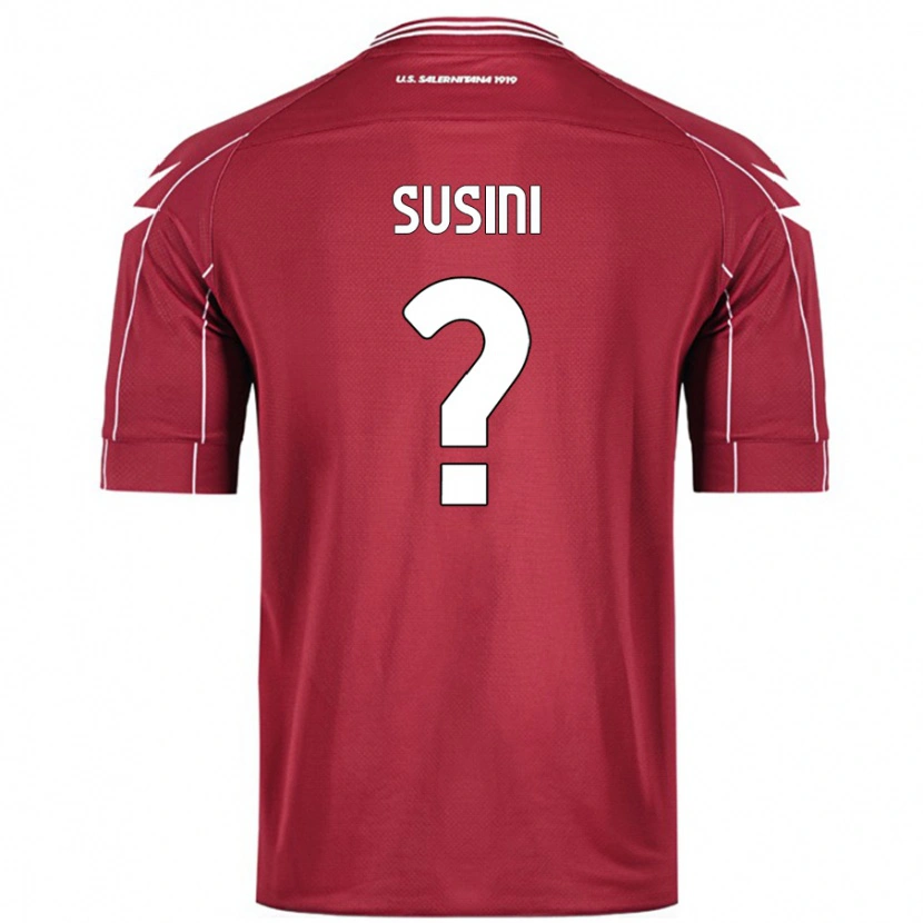 Danxen Kinder Antonio Susini #0 Burgundrot Heimtrikot Trikot 2024/25 T-Shirt Schweiz