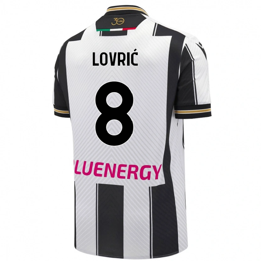Danxen Kinder Sandi Lovrić #8 Weiß Schwarz Heimtrikot Trikot 2024/25 T-Shirt Schweiz