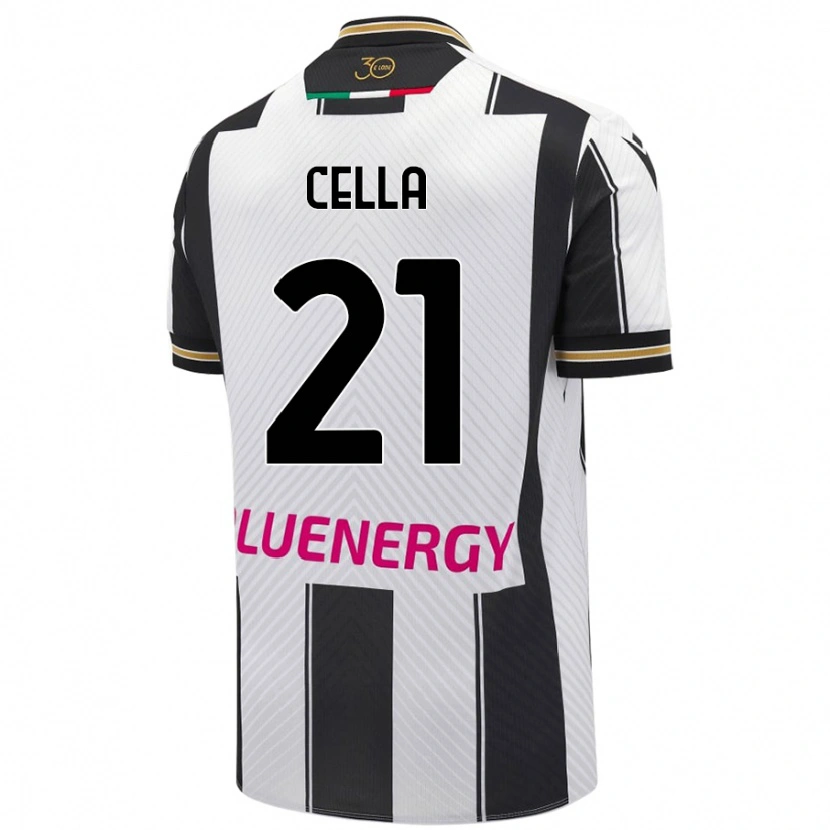 Danxen Kinder Leonardo Cella #21 Weiß Schwarz Heimtrikot Trikot 2024/25 T-Shirt Schweiz