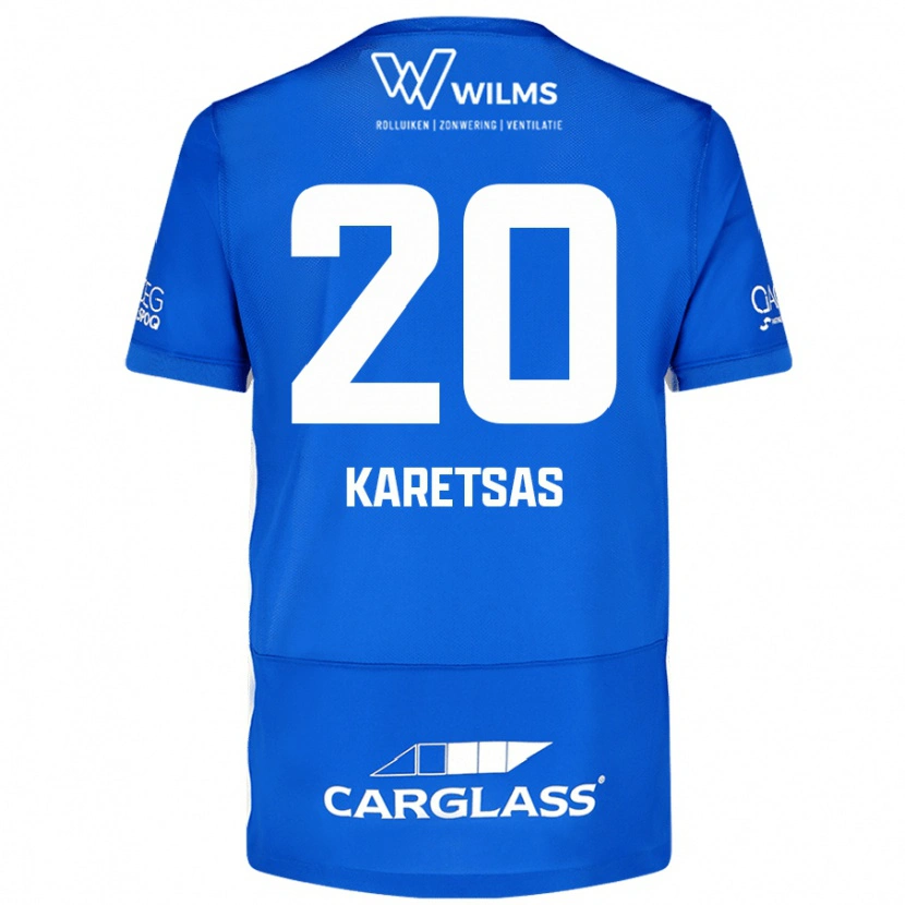 Danxen Kinder Konstantinos Karetsas #20 Blau Heimtrikot Trikot 2024/25 T-Shirt Schweiz