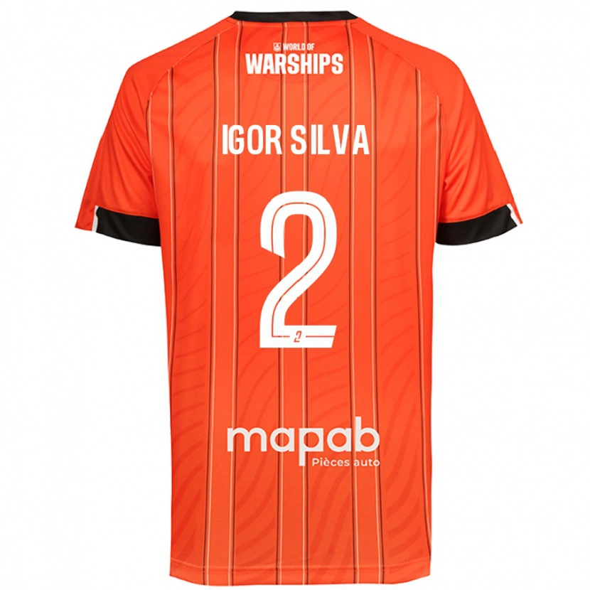 Danxen Kinder Igor Silva #2 Orange Heimtrikot Trikot 2024/25 T-Shirt Schweiz