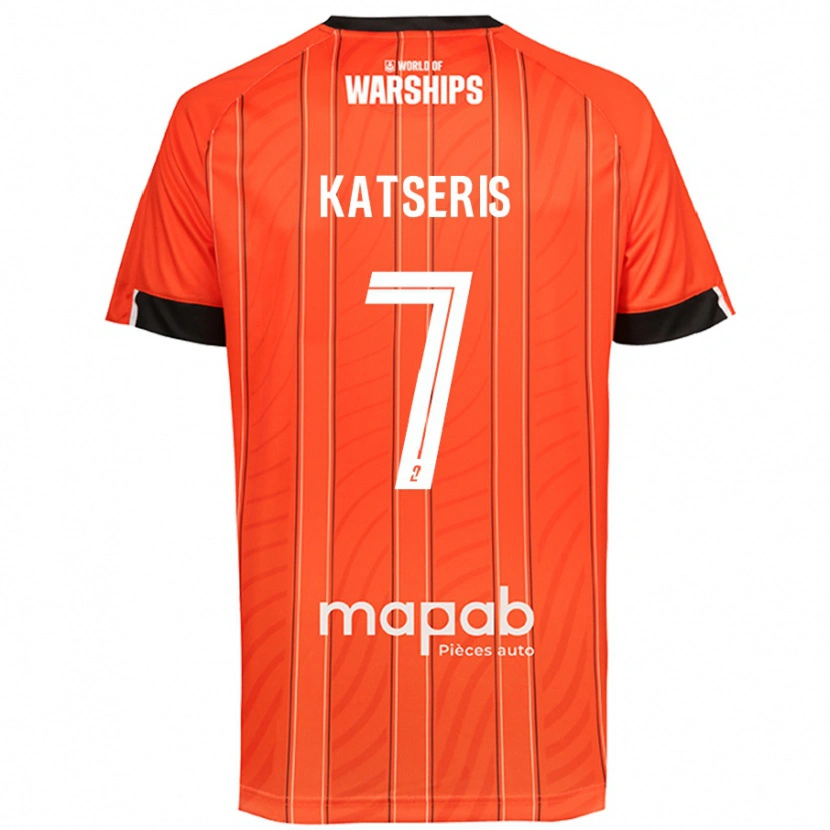 Danxen Kinder Panos Katseris #7 Orange Heimtrikot Trikot 2024/25 T-Shirt Schweiz