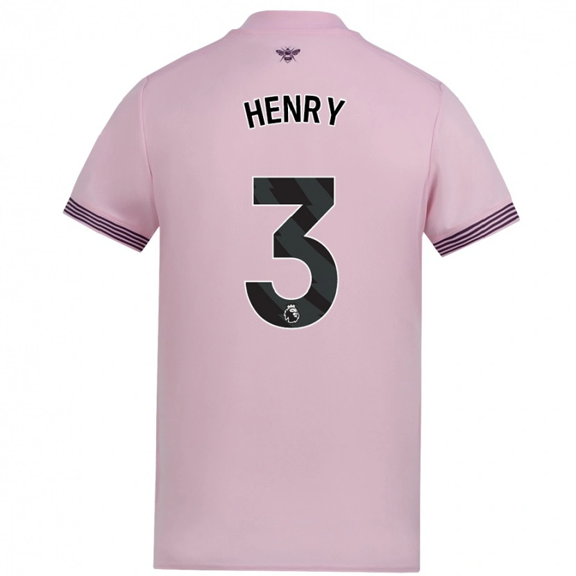 Danxen Kinder Rico Henry #3 Rosa Auswärtstrikot Trikot 2024/25 T-Shirt Schweiz