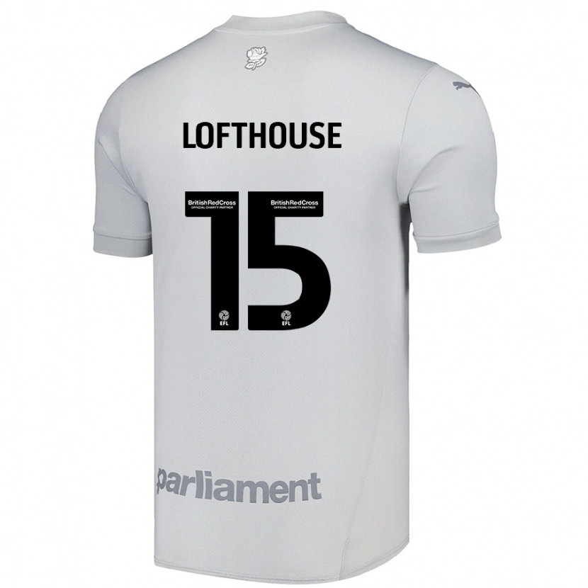 Danxen Kinder Kyran Lofthouse #15 Silbergrau Auswärtstrikot Trikot 2024/25 T-Shirt Schweiz